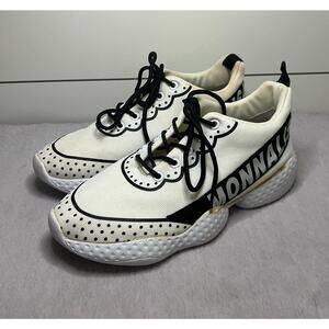 MonnaLisa Trainers Designer Shoe White w/ Black (Great Condition) Women's US 7.5